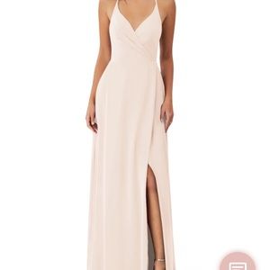 NWOT Azazie Davis Dress in Rose Petal